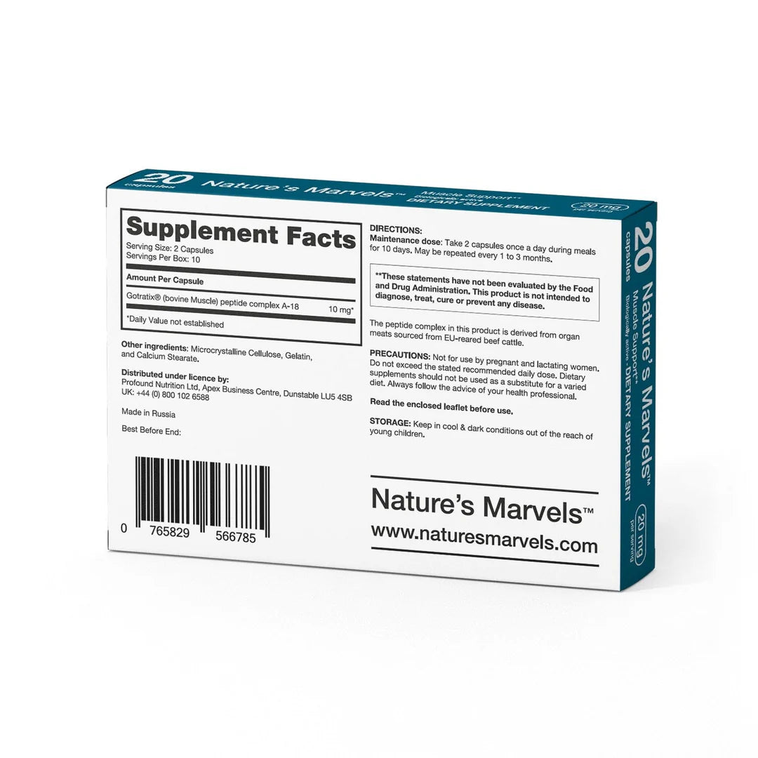 Nature’s Marvels – Muscle Bioregulator with Gotratix 20 Caps